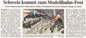 Schweiz kommt zum Modellbahn-Fest